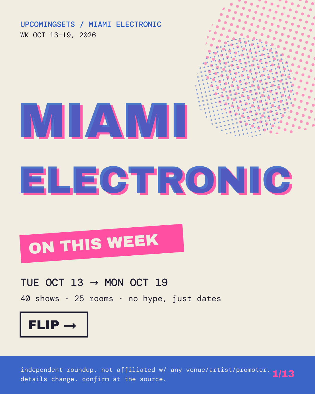 Miami Electronic slide 1 of 13